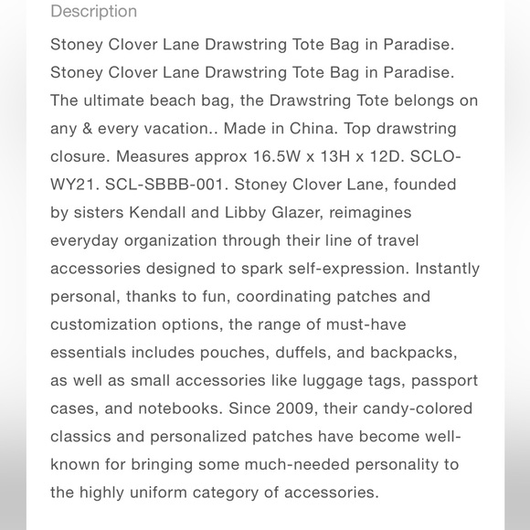 Stoney Clover Lane  Tote in Paradise Lilac + Dust bag Gift wrapped RARE Ltd Edit - Picture 8 of 10